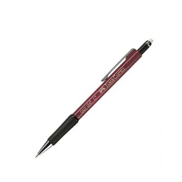 اتود (مداد نوکی) قطر نوشتاری 0.7 مدل گریپ 1347 رنگ بدنه زرشکی (FABER-CASTELL GRIP ) فابر کاستل