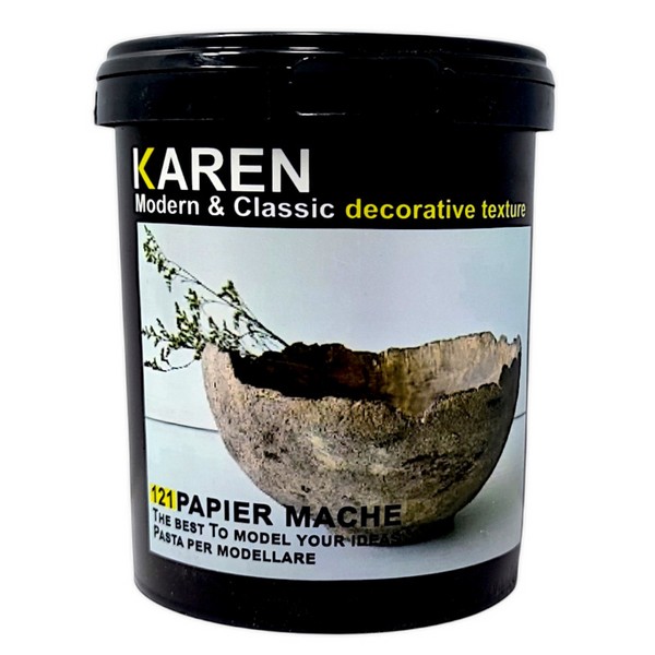 بسته یک (1) کیلوگرمی سطلی خمیر  تکسچر پاپیه ماشه کارن