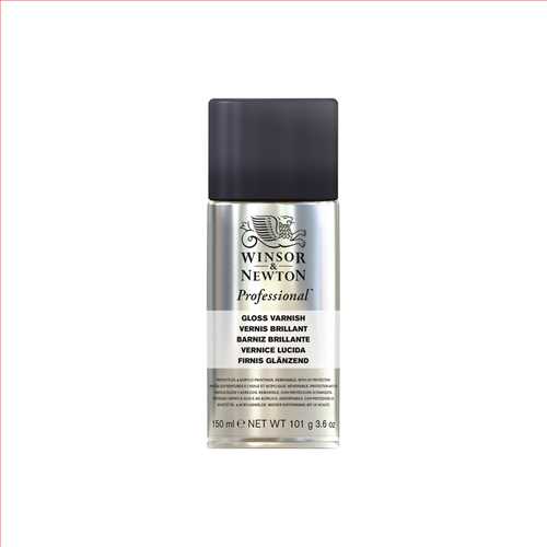اسپری (ورنی) وارنیش براق رنگ روغن و رنگ اکریلیک  150 میل کد 3034982 (Winsor & Newton Professional Gloss Varnish Spray150ml) وینزور 