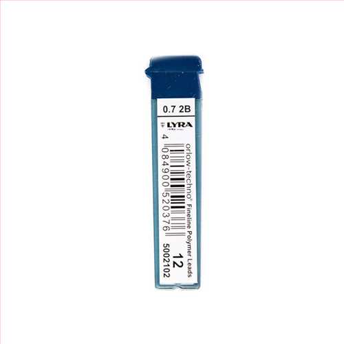 نوک مداد نوکی (اتود) 0.7 میلی متری 2B کد 5002102  (LYRA) لیرا 
