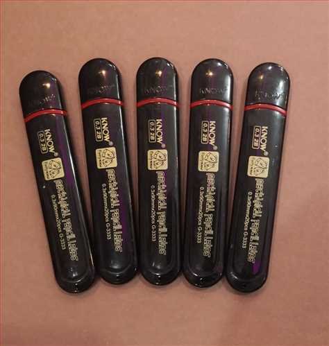نوک مدادنوکی (اتود)  0.3 میلی متری 2B بدنه مشکی مدل G-3333 (KNOW) نو 