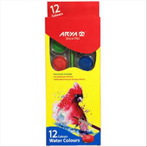 آبرنگ 12 رنگ مدل 5005 (ARYA 12 WATER COLOUR NO 5005) آریا 