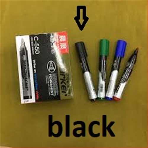 ماژیک پریمننت (پاک نشو) نوک گرد رنگ مشکی  چن لانگ C-550 Chenlang