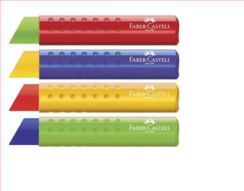 پاک کن با روکش پلاستیکی طرح  ماتیکی (Faber-Castell Tri Eraser 182334) فابر کاستل 