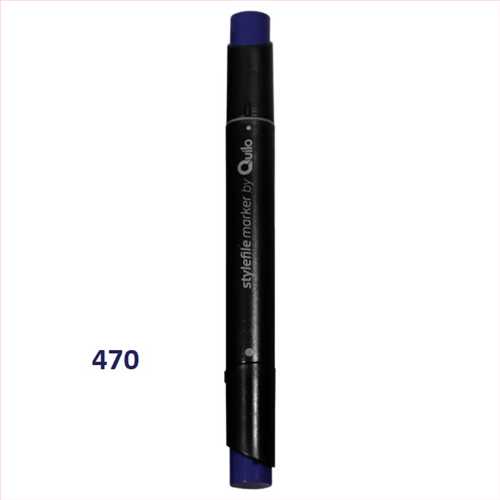 ماژیک دوسرراندو(طراحی) بنفش بادمجانی (ابرجین) کدرنگ 470 (QUILO STYLEFILE MARKER AUBERGINE) کویلو 