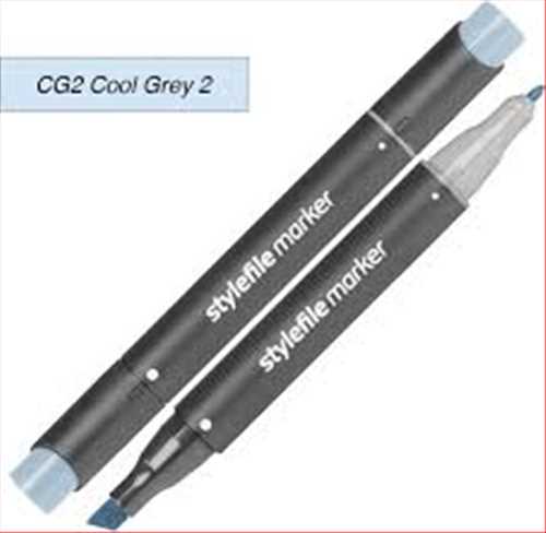 ماژیک دو سر راندو (طراحی) خاکستری (کول گری 2) کد رنگ CG2 کویلو 