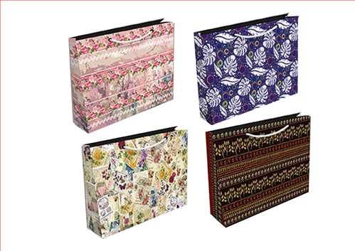 ساک هدیه (ساک کادویی) افقی کد 1441 سایز 38 × 28 × 9 رزونی 