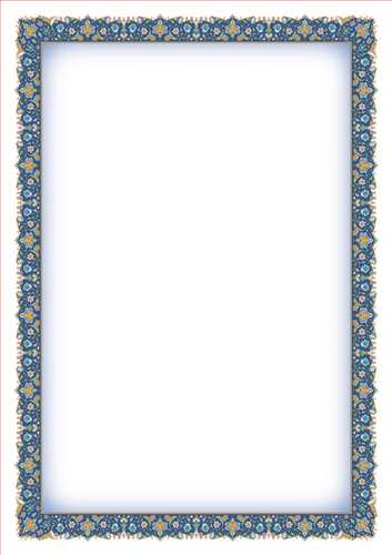 بسته 100 عددی کاغذ تذهیب (ابرو باد) سایزA4  کد 2014 (کاغذ گلاسه 120 گرمی) حفظی