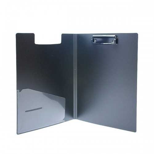 تخته شاسی (زیر دستی) PP  ضخیم ، 2 لت،  سایز A4 ، رنگ مشکی (SAHAND CLIP BOARD) سهند 