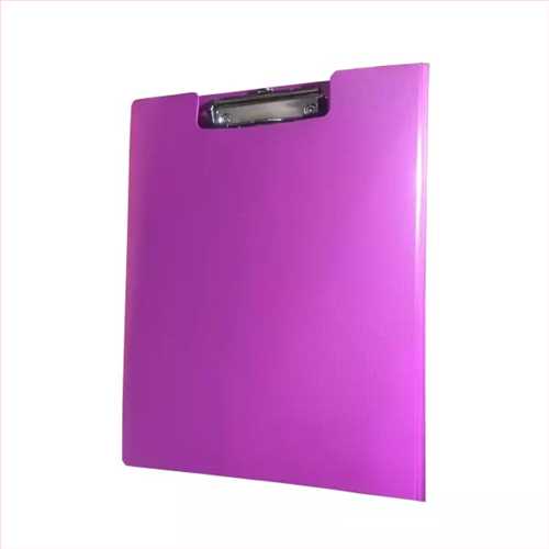 تخته شاسی (زیر دستی ) PP  ضخیم ، 2 لت،  سایز A4 ، رنگ بنفش (SAHAND CLIP BOARD) سهند 