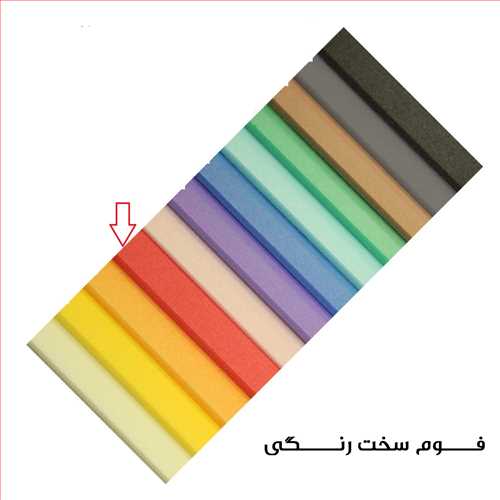 فوم 2.5 میل  ماکت سازی (سخت) سایز A3  رنگ قرمز