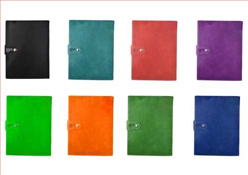 سررسید یک روزه چرمی دکمه دار 1400 سایز 17×12 کد3044 جمعه جدا دورنگ (در رنگ های متنوع)نهال مکث 