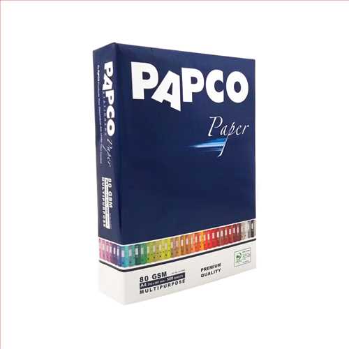 بسته 500 برگی کاغذ A4 تحریر سفید 80 گرمی  کاغذ خارجی پاپکو