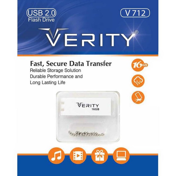 فلش مموری USB2  مدل V712 ظرفیت 16 گیگابایت وریتی 