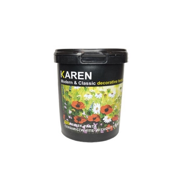 بسته یک (1) کیلوگرمی سطلی خمیر تکسچر (برجسته کاری) سرامیک کارن