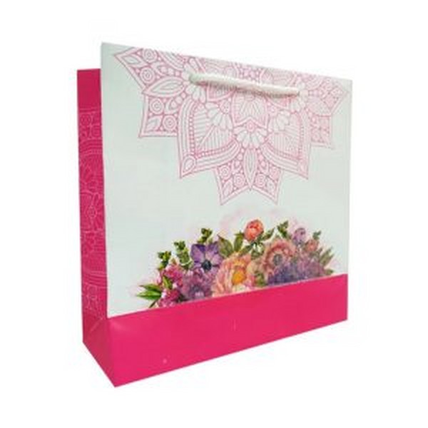 ساک هدیه خشتی کف پهن کد 7 سایز 12×22×23 استار گیفت