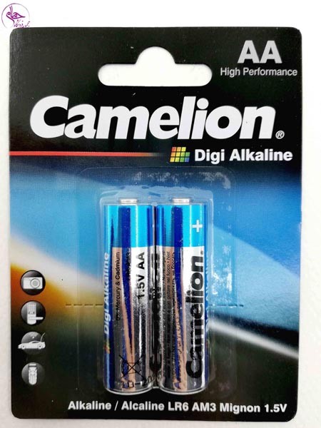 بسته 2 عددی باتری قلمی AA دی جی آلکالاین 1.5 ولت کملیون