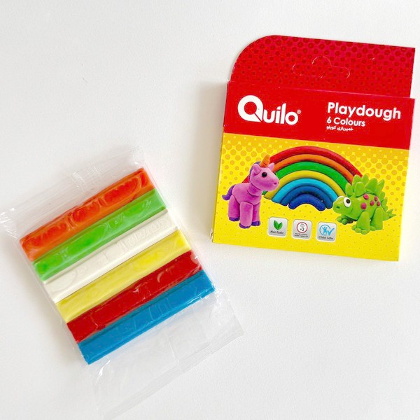 بسته خمیربازی 6 رنگ  (مقوایی)  کد 621513 کویلو