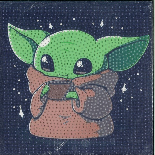 نقاشی الماسی بوم دار مربع 20×20  طرح  استیج سبز