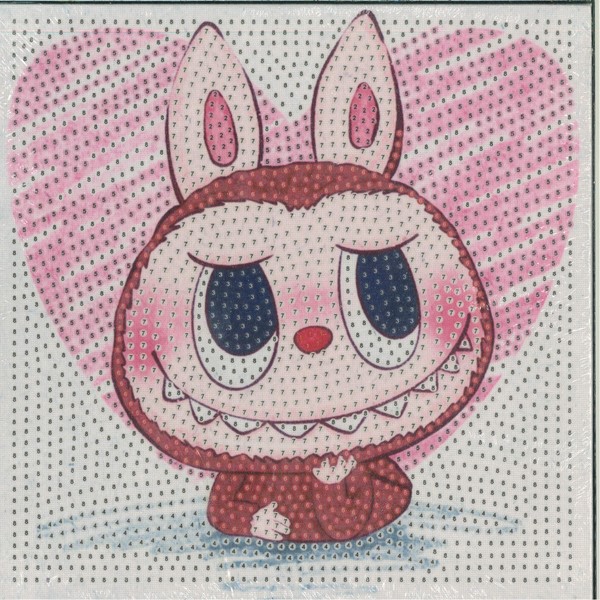 نقاشی الماسی بوم دار مربع 20×20  طرح  لبوبو تکی