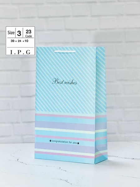 ساک هدیه عمودی اندازه 39×24×10 سایز 3  کد 23 استار گیفت