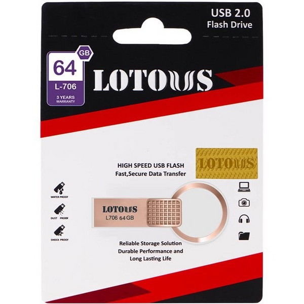 فلش مموری 64 گیگ مدل L706 پورت USB2  لوتوس