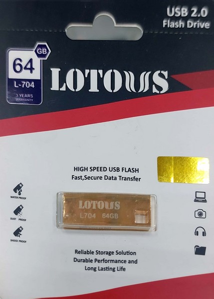 فلش مموری 64 گیگ مدل L-704  HIGH SPEED USB لوتوس