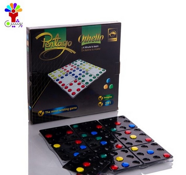 بسته بازی فکری گیم برد اتللو 3×3 (othello) پنتاگو صادراتی با راهنمای فارسی پرشین