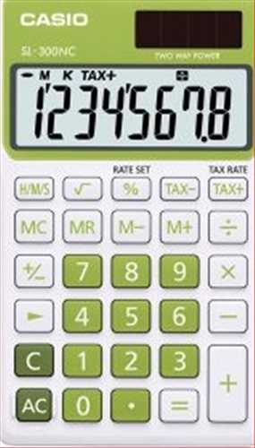 ماشین حساب جیبی مدل SL-220 چهارعمل اصلی وضرب 12 رقم  درجه یک کاسیو 
