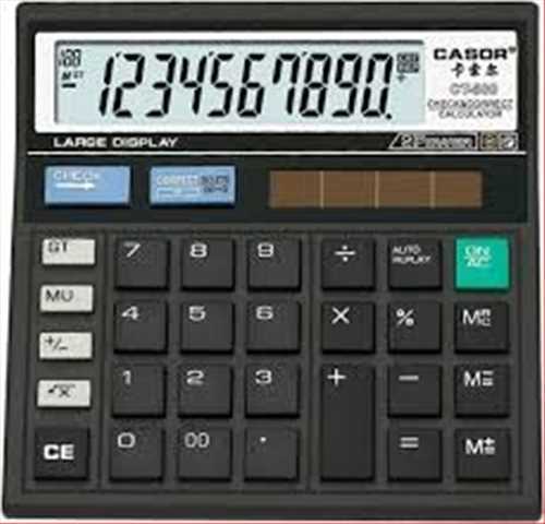 ماشین حساب رومیزی حسابداری، سایز کوچک مدل CT-500 سایز کوچک، رنگ مشکی ارجینال  سیتیزن 