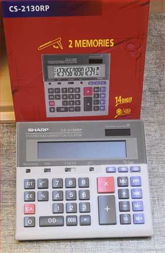 ماشین حساب رومیزی ، حسابداری مدل CS-2130RP رنگ نقره ای شارپ 