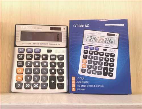 ماشین حساب رومیزی،حسابداری 16 رقمی مدل CT-3816C درجه یک سیتیزن 
