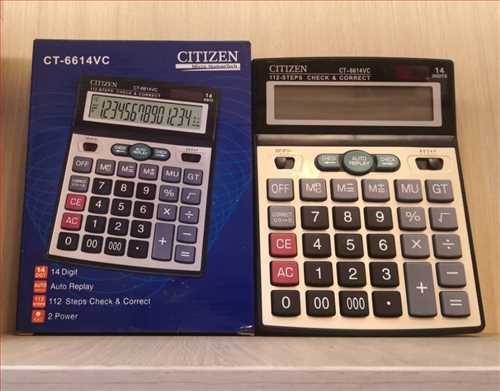 ماشین حساب رومیزی حسابداری مدل CT-6614VC سیتیزن 