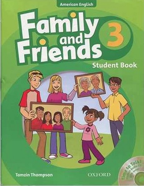 (فامیلی اند فرندز 3 ویرایش 2 با سی دی امریکن آکسفورد)  Family friends3 work book+ student book + CD oxford 