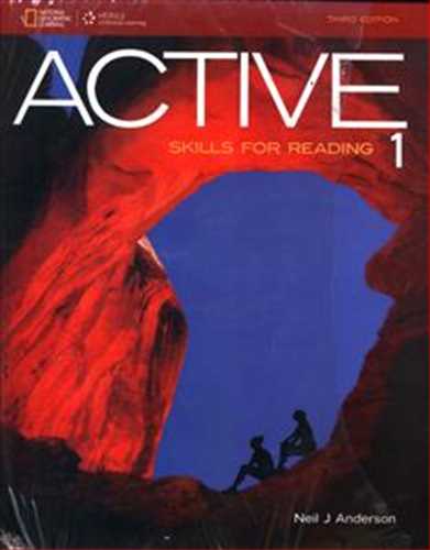 (اکتیو اسکیلز فور ریدینگ1 ویرایش 3 با سی دی نشنال جئو گرافیک)cd+Active skills for reading1 