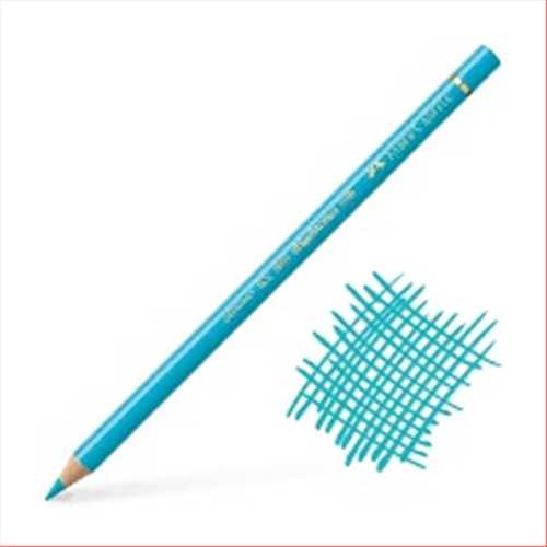 مداد پلی کروموس (پلی کروم) آبی (لایت کبالت ترکایز) کد رنگ 154 (FABER-CASTELL POLYCHROMOS LIGHT COBALT TURQOISE) فابر کاستل