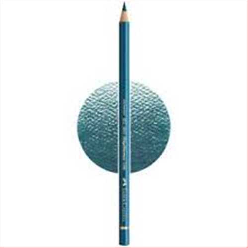 مداد پلی کروموس (پلی کروم) آبی (هلیو ترکایز) کد رنگ 155 (FABER-CASTELL HELIO TURQOISE) فابر کاستل