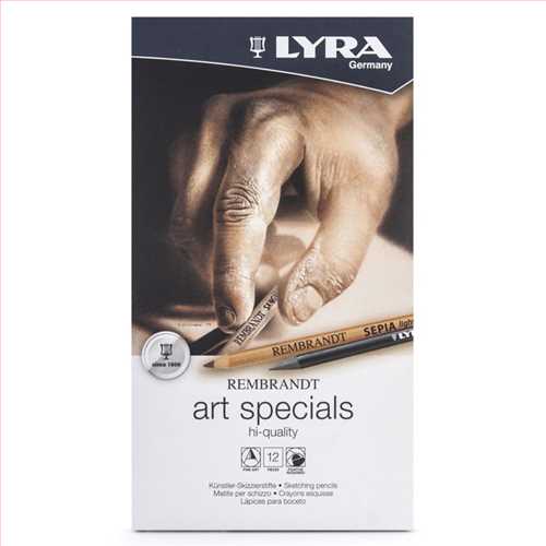 بسته  مداد کنته12 عددی  جعبه فلزی مدل آرت اسپیشال (LYRA REMBRANDT Art Specials) لیرا