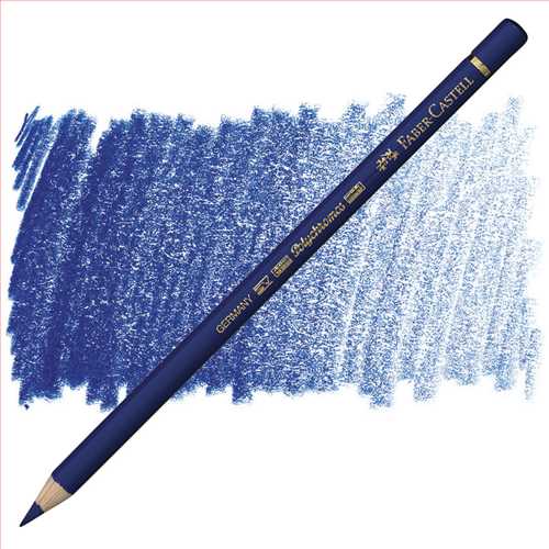 مداد پلی کروموس (پلی کروم) آبی (هلیو بلو) کد رنگ 151 (FABER-CASTELL POLYCHROMOS HELIO BLUE) فابر کاستل