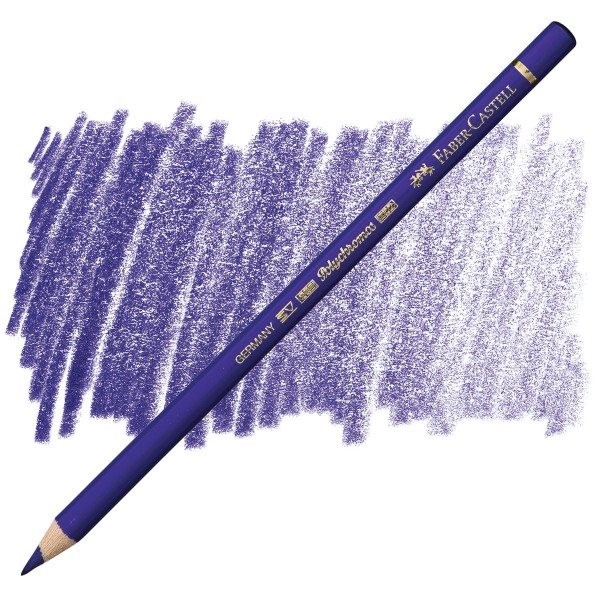 مداد پلی کروموس (پلی کروم)  بنفش آبی (بلو ویولت) کد رنگ 137 (FABER-CASTELL POLY CHROMOS BLUE VIOLET) فابر کاستل