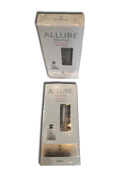 عطر (ادکلن)25 میل رایحه آلور هوم اسپرت چنل (ALLURE HOMME SPORT CHANEL) مردانه صندل