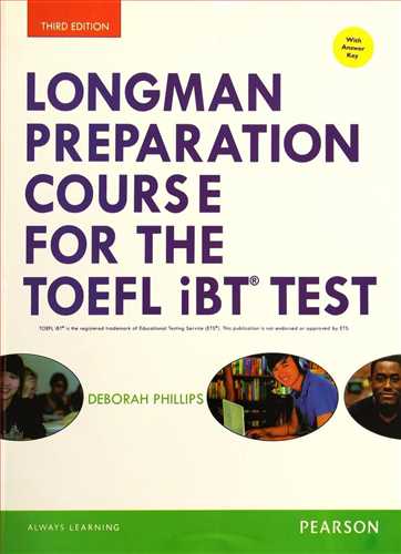 (تافل لانگمن ) (آی بی تی)  (با سی دی) Long man preparation course for the toefl ibt test + cd  (سپاهان)