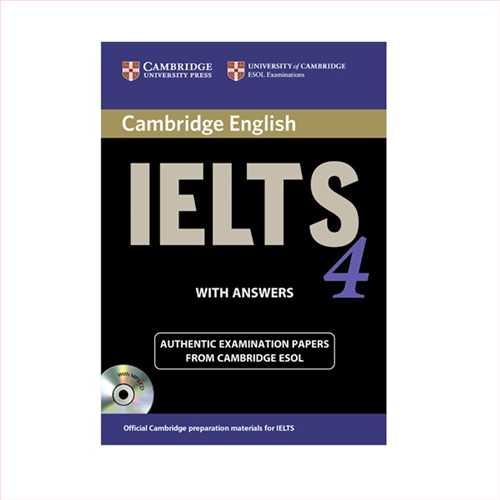 (آیلتس 4) IELTS CAMBRIDGE TEST4 + CD (با سی دی) (سپاهان،کمبریج)