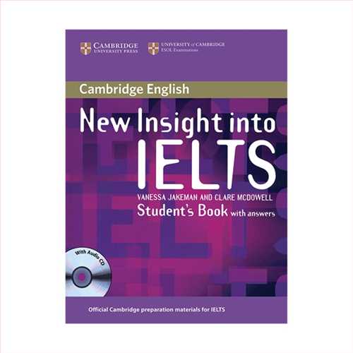 Cambridge new insight into ielts student book+workbool+CD (نیو اینسایت تو آیلتس 2 جلدی استیودنت بوک،ورک بوک با سی دی کمبریج )