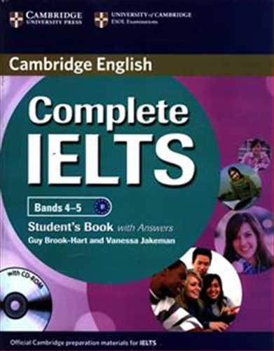 (کمبریج کامپلیت آیلتس 4-5 بی 1 با سی دی و ورک بوک)  Cambridge complete ielts (4-5)B1  studentbook+work book +cd