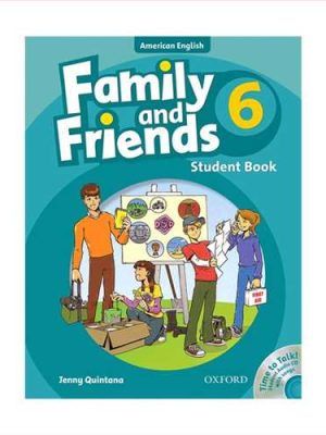 (فامیلی اند فرندز  6 ویرایش 2 یا سی دی امریکن آکسفورد) Family friends student book6 + work book + CD (با سی دی) (جنگل)