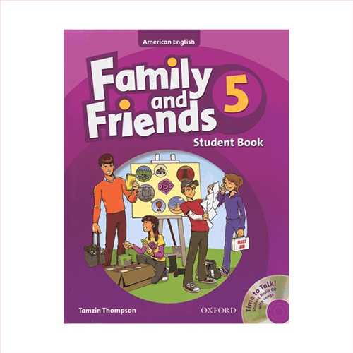 (فامیلی اند فرندز 5 ویرایش 2 با سی دی امریکن آکسفورد) Family friends5 work book +student book + CD (با سی دی) (جنگل)