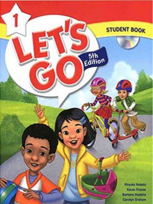 (لتس گو 1 (ویرایش پنجم، وزیری با سی دی،آکسفورد)   LETS GO1 5th edition STUDENTD BOOK+WORK BOOK+CD