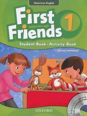 (فرست فرندز 1 رحلی با سی دی امریکن آکسفورد) First friends 1 studentbook +workbook + cd