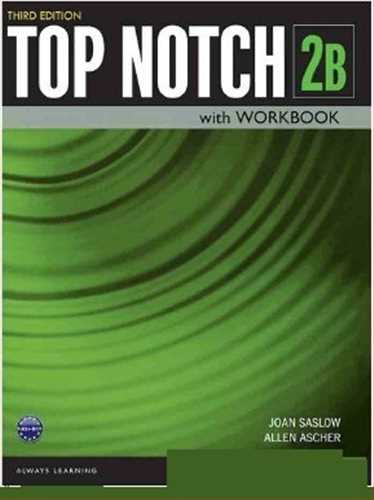 (تاپ ناچ 2 بی ویرایش سوم باسی دی ،گلاسه رنگی،ویرایش 3 پیرسن) cd +Top Notch 2B+workbook